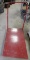 Red Metal Rolling Shop Cart