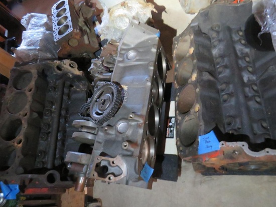 Three Small Block Chevrolet Engine Blocks