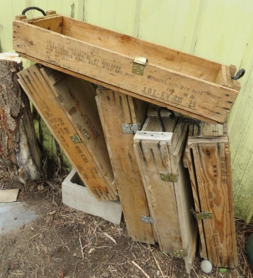 105mm Howitzer Wooden Ammo Crates
