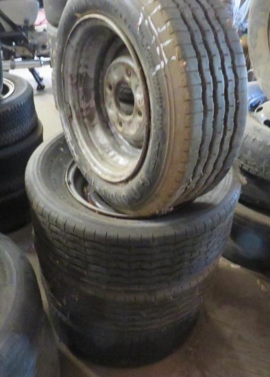 Four Hole Steel Rims and tires