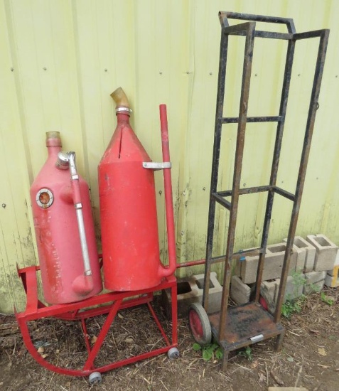 Racing Fuel Speed Cans and Drum Cart