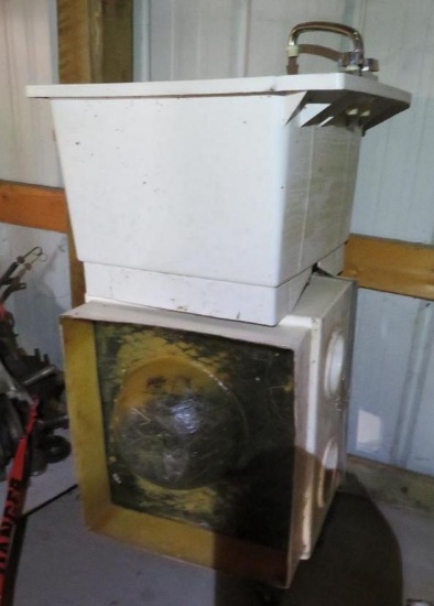 Laundry Mop Sink and Sand Blast Cabinet