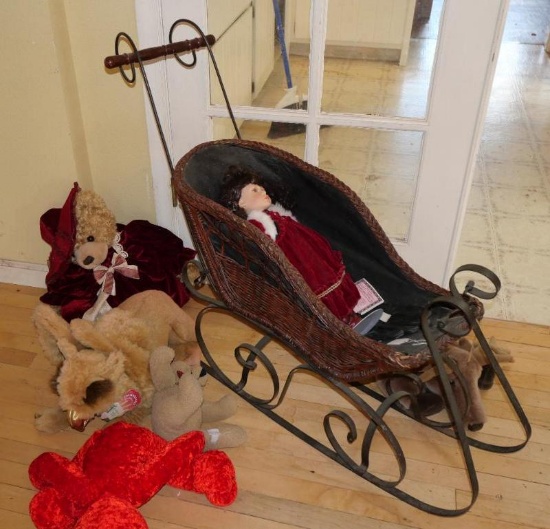 Doll with Sleigh