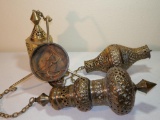 Brass Hanging Light Fixture