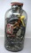 Large Ball Glass Eagle Jar Loaded Up with Vintage Goodies!