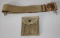 Adjustable US Military Belt with Buckle and Ammo Pouch
