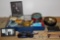 Collectible Antique Tins, Photos, Glasses, and Naval Pins and Buttons