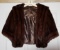 Excellent Brown Fur Shoulder Shawl