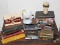 Man's Shaving and Grooming Tools in Large Wood Box