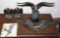 Eagle Statues and Brass Hanger
