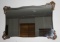 Large Frameless Mirror with Ornamental Gold Corners