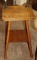Square Oak Two-Tiered Side Table