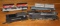 Die Cast American Flyer Engine and Fuel Car with 2 Flat Cars
