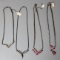 Four Vintage Rhinestone Necklaces