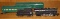 Die Cast American Flyer Engine and Fuel Car with 2 Passenger Cars