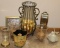 Mixed Candle Holders and Other Decor