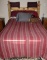 Rustic Wood Bed with Mattress Set and Bedding
