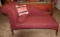 Burgundy Upholstered Therapist's Sofa