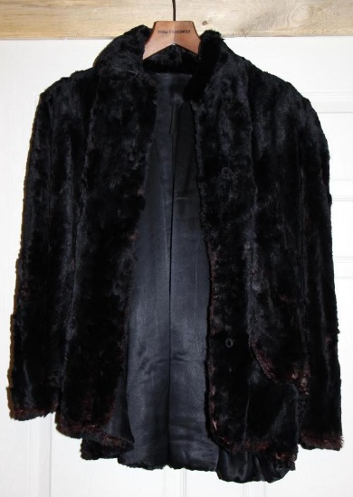 Classic Black Fur Coat of Unknown Type