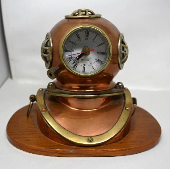 Brass & Copper Diving Mask / Clock