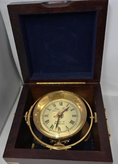 John Poole London #2 Ship's Clock with Box