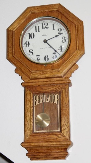 Waltham Westminster Chime Regulator Pendulum Wall Clock