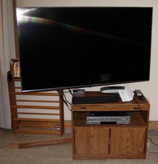Large LG Flatscreen TV and Other Entertainment Items