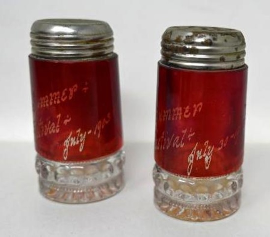 Ravana Summer festival 1903 Salt & Pepper Set!