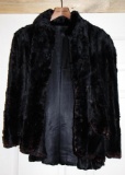 Classic Black Fur Coat of Unknown Type