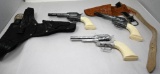 Three Vintage Pony Boy Cap Guns