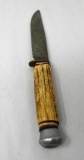 Solingen Cutlery Fixed Blade Knife with Antler Handle
