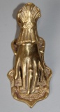 Brass Hand-Shaped Wall-Mount Clip