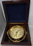 John Poole London #2 Ship's Clock with Box