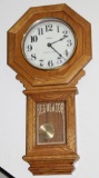 Waltham Westminster Chime Regulator Pendulum Wall Clock