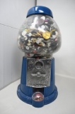 1985 Carousel Gumball Machine Loaded Up with Buttons