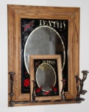 Pair of Framed Mirrors with Metal Hooks and Hangers