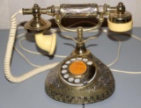 Old Decorative Brass Telephone