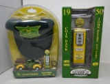 John Deere Gas Pump Coin Bank & Nostalgic Gift Set