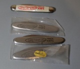 Four Roy Rogers Trick Pocket Knives