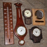 Five Pieces - Clocks and Weather Gauges