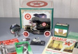 Collectable Die Cast Texaco Car with Tin and more