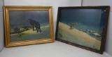 Two Vintage Wolf Prints