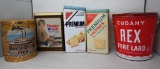 Five Piece Tin Grouping
