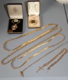 Gold-Colored Chains and Pendants