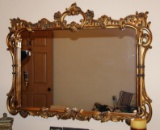 Large Decorative Gold-Framed Mirror