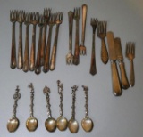Six 80% Silver Mini Collector Spoons