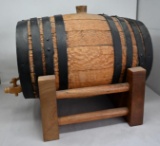 Wooden Keg with Stand