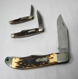 Three Schrade Pocket Knives