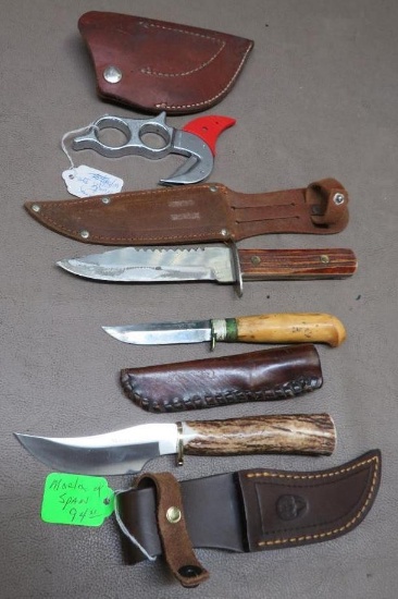 Four Hunting Knives