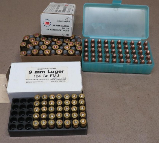 44 Magnum, 9mm and 357 Sig